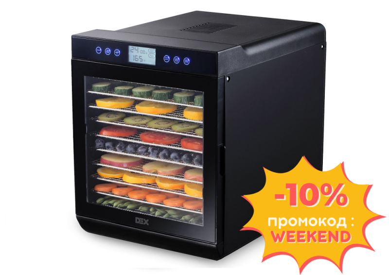 Електрична сушарка для продуктів (дегідратор) DEX DFD-515S 10 секцій