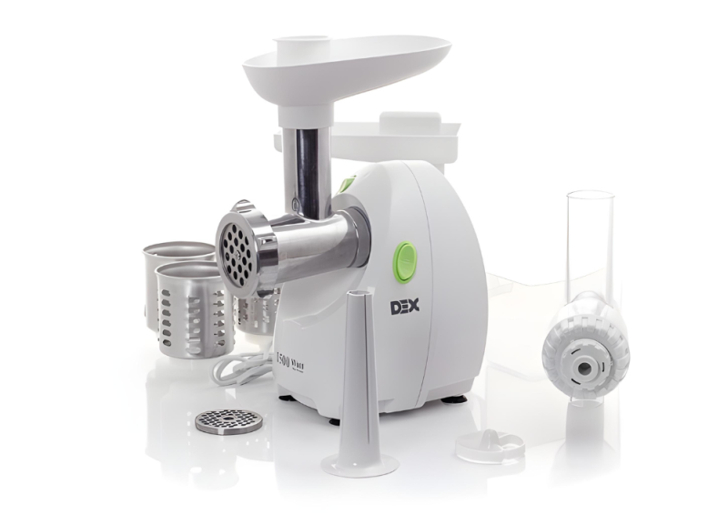 М'ясорубка DEX DMG-355Q 3в1 + Соковижималка, Овочерізка