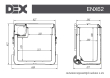Холодильник-морозильник DEX ENX-62B з акумулятором